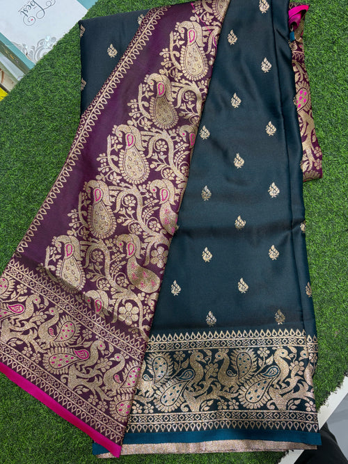 Saree-Banarasi Satin Silk