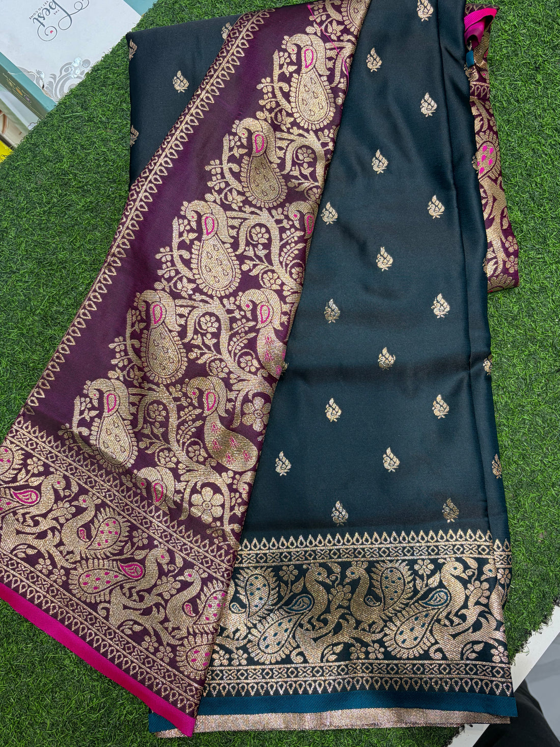 Saree-Banarasi Satin Silk