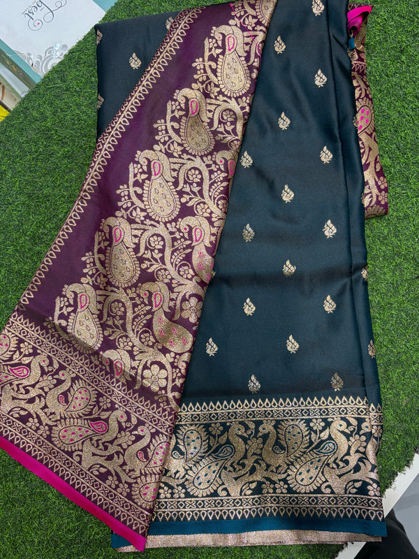 Saree-Banarasi Satin Silk