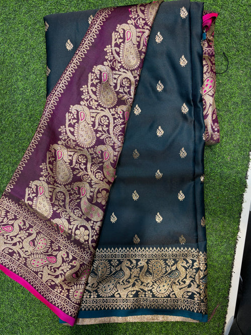 Saree-Banarasi Satin Silk