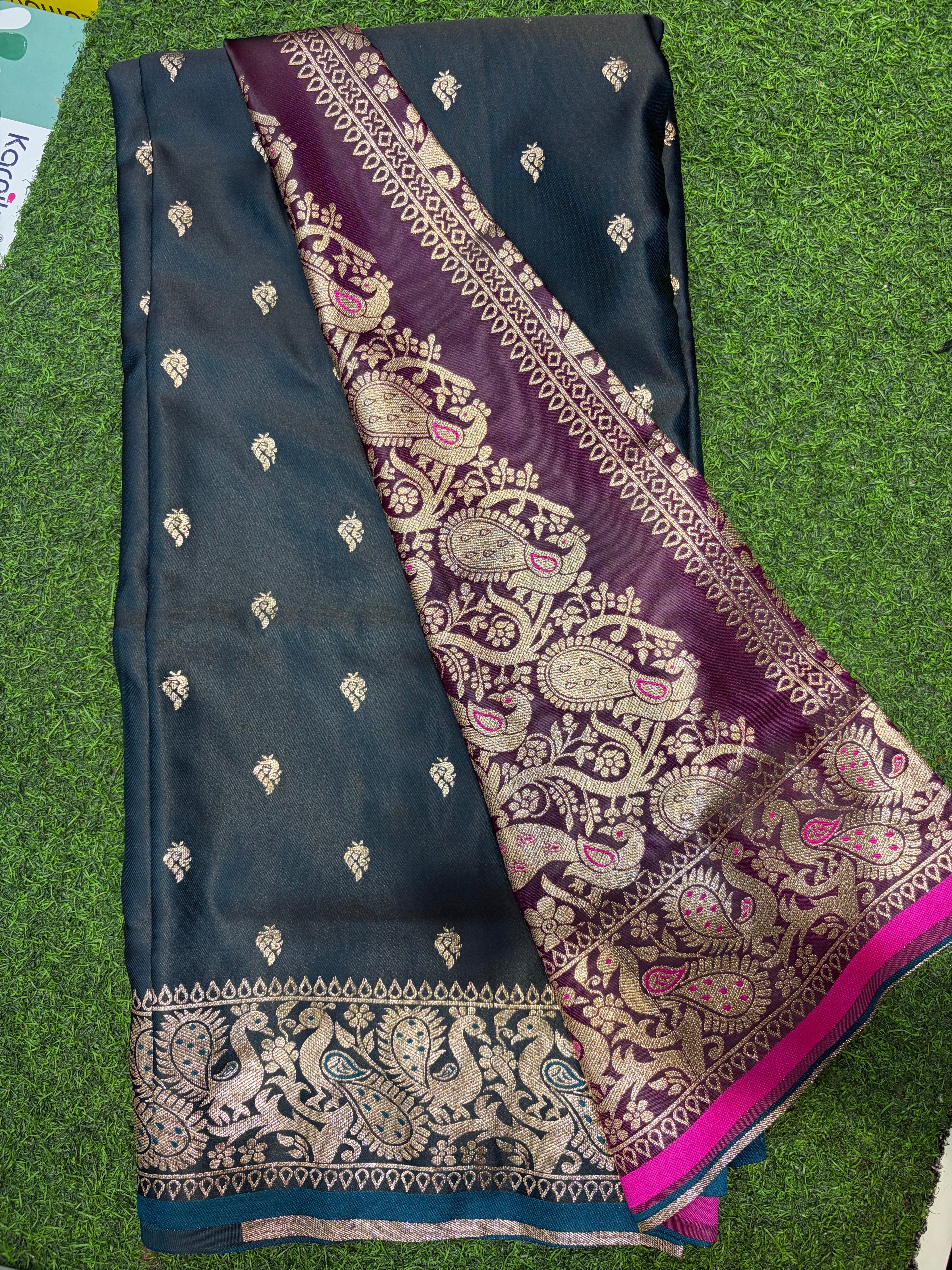 Saree-Banarasi Satin Silk
