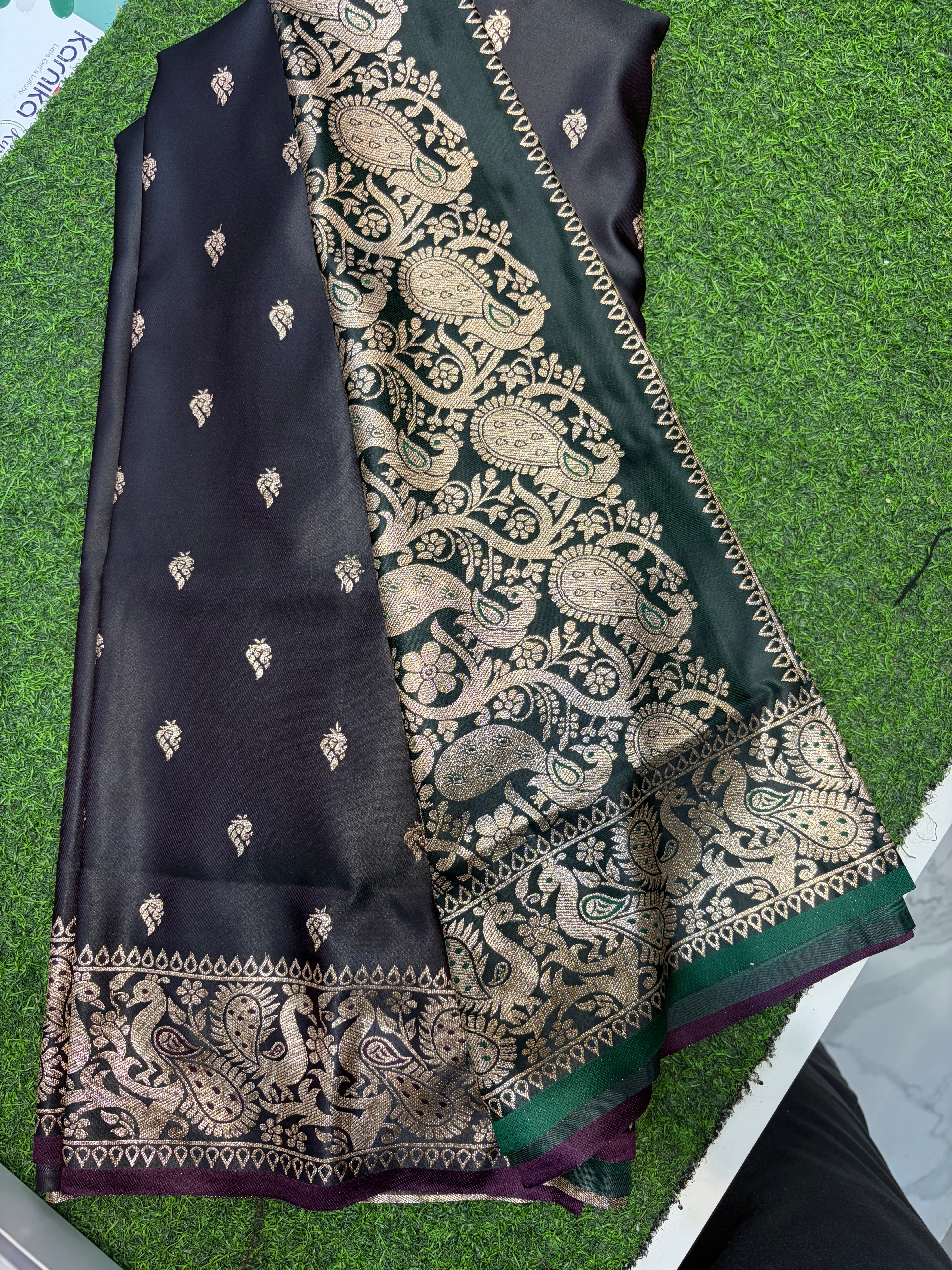 Saree-Banarasi Satin Silk