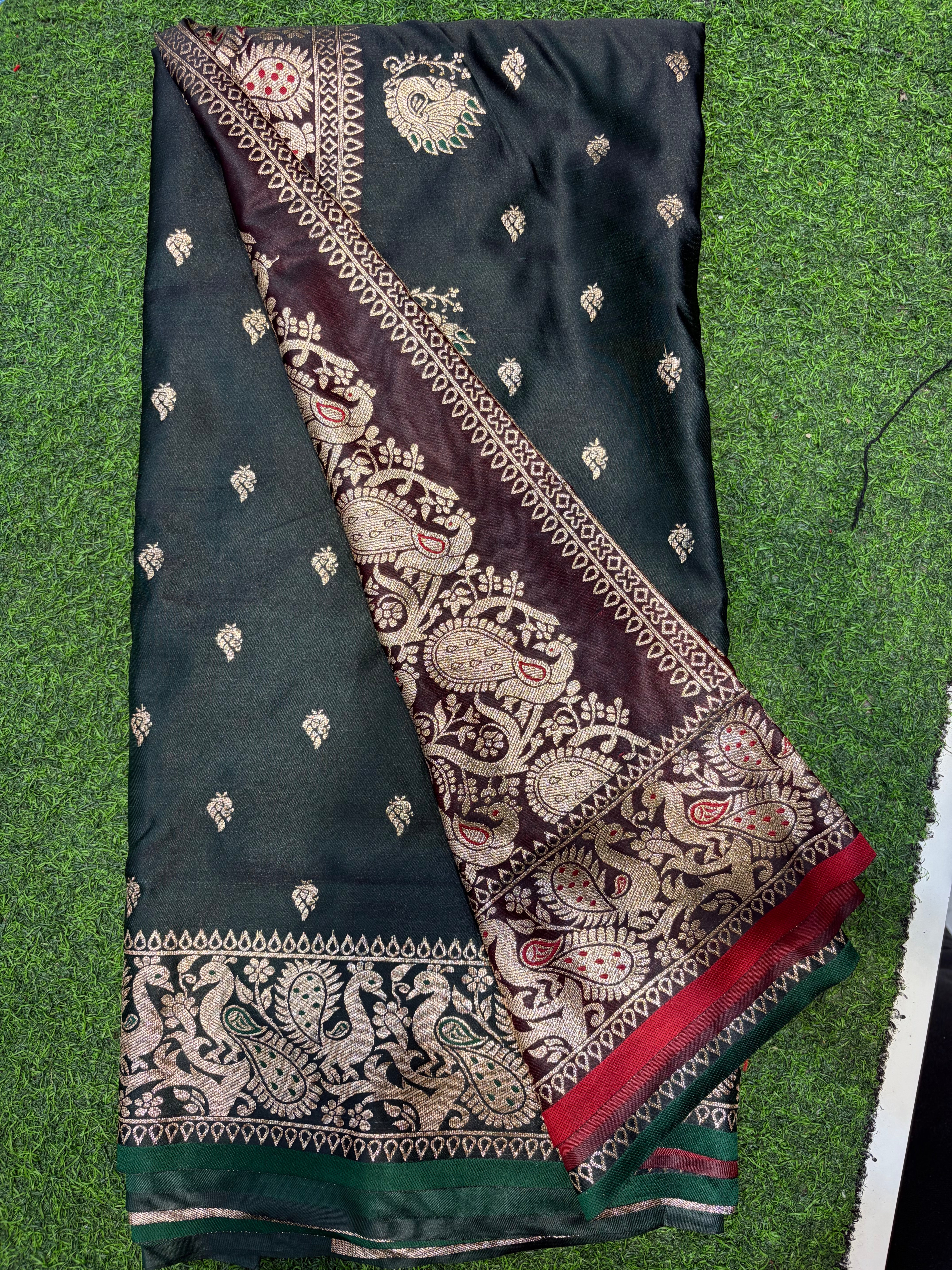 Saree-Banarasi Satin Silk