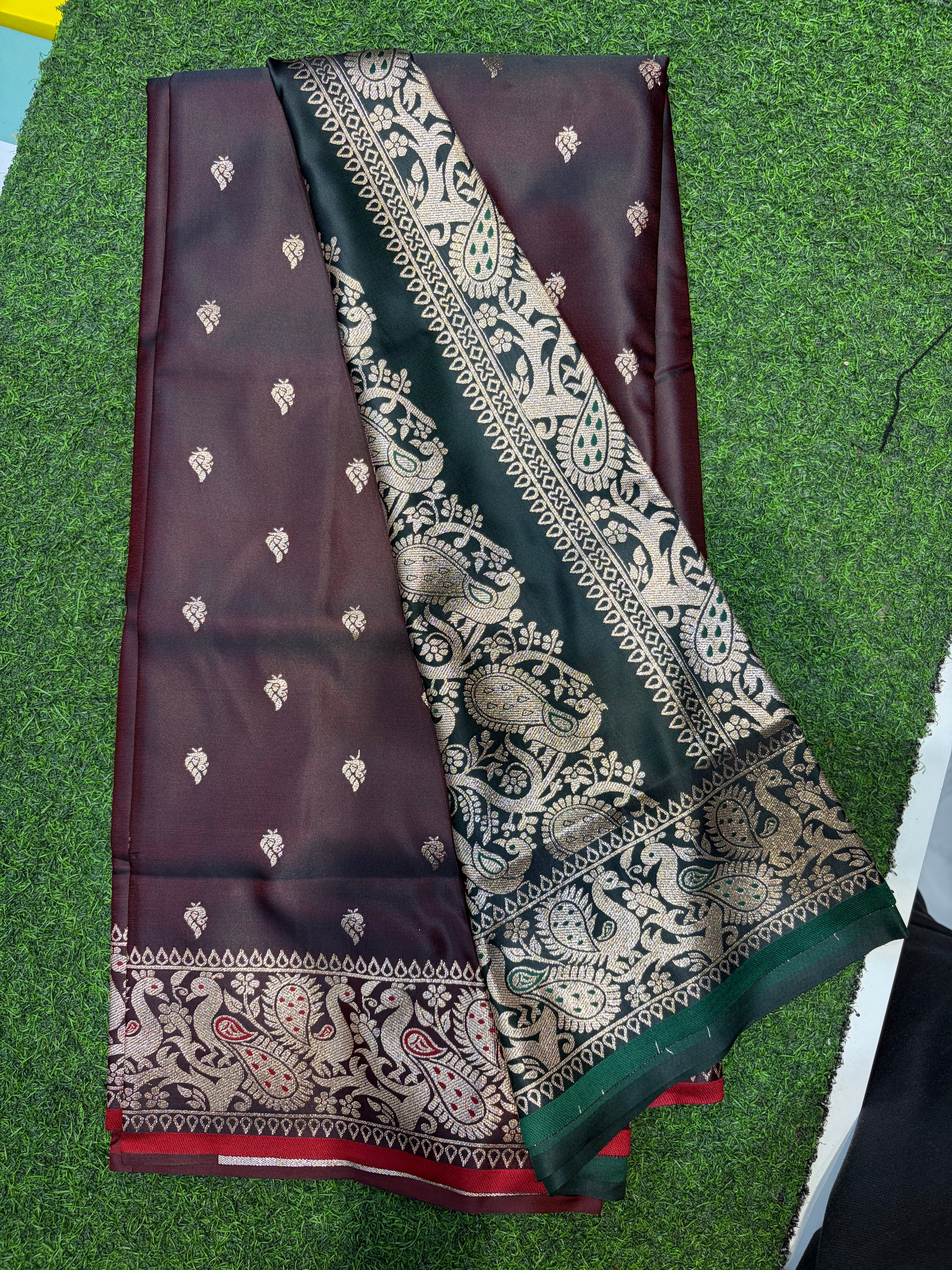 Saree-Banarasi Satin Silk